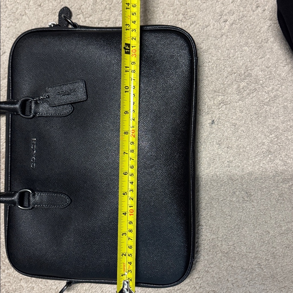 Coach Black Leather Briefcase - Picture 7 of 9